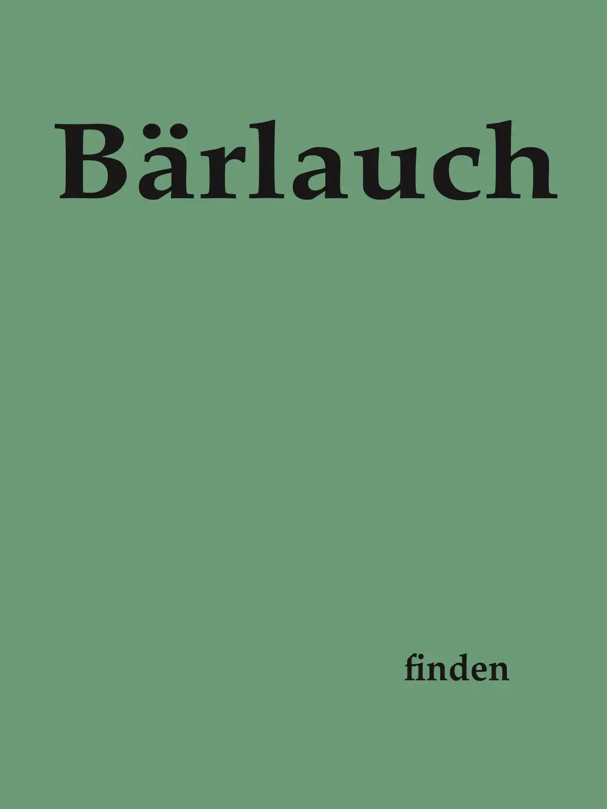 Bärlauch finden